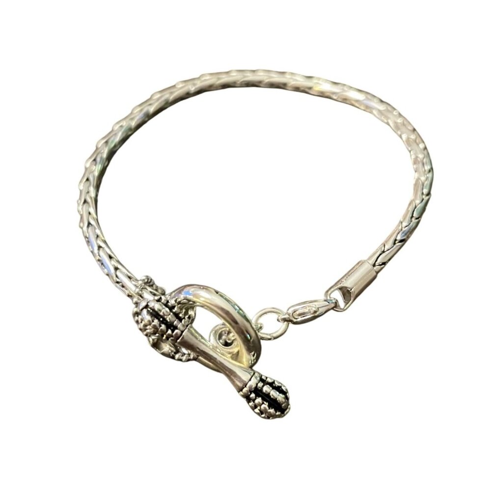 Divinci Silver Braided Bracelet NWOT